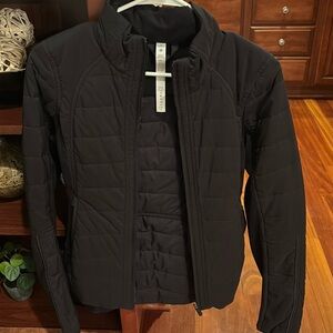 Black lululemon running jacket size 4